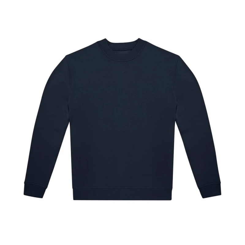 Image of B&C Mens ID.332 Crew Neck Sweatshirt in Navy Size: XS Navy Male XS
