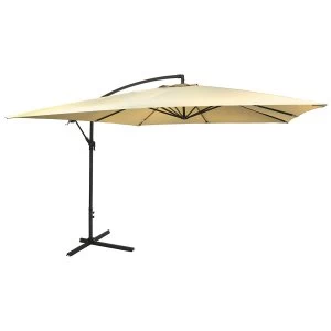 Image of Charles Bentley Square Cantilever Parasol - Beige