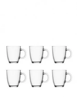 Image of Bodum Transparent Bistro Set Of 6 Mugs, 350Ml