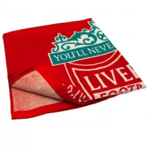 Image of Liverpool FC YouA'll Never Walk Alone Beach Towel (140cm x 70cm) (Red)