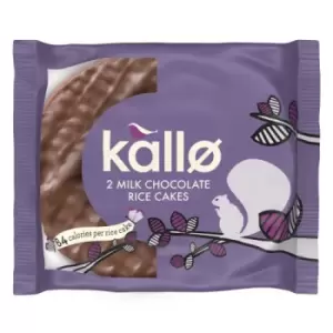 Image of Kallo Kallo Milk Chocolate Topped Rice Cakes Portion Pack 33g (5 minimum)