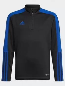 Image of Boys, adidas Tiro Essential Training Top, Black, Size 7-8 Years