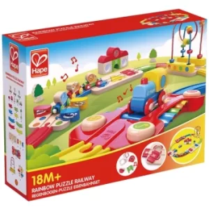 Image of Hape Rainbow Puzzle Railway