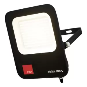 Image of Zink REINA LED Slimline Floodlight 200W Daylight Black