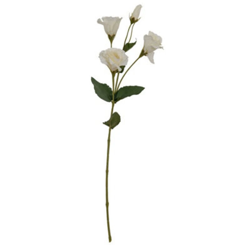 Image of Hill Interiors Lisianthus Spray Artificial Flower - Plastic - L15 X W15 X H69cm - White