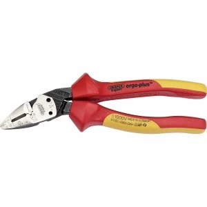 Image of Draper Expert Ergo Plus VDE Insulated Electricians Multi Purpose Pliers 185mm