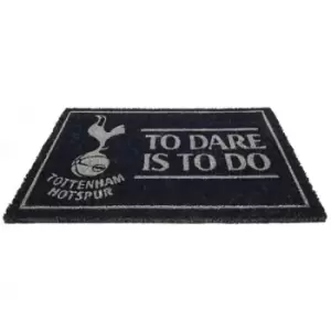 Image of Tottenham Hotspur FC To Dare Is To Do Door Mat (One Size) (Navy)