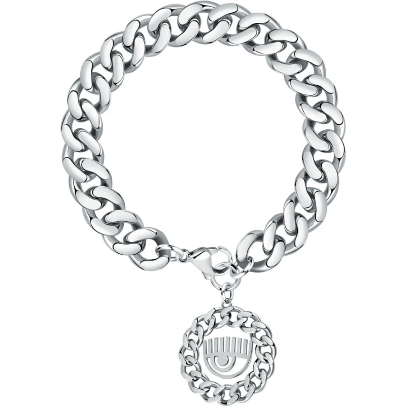 Image of Chiara Ferragni Womens J19AUW39 Bracelet in Silver Silver Female One Size