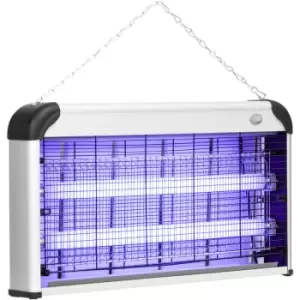 Image of 30W Mosquito Insect Killer Pest Bug Trap Lamp uv Fly Zapper Silver - Silver - Outsunny