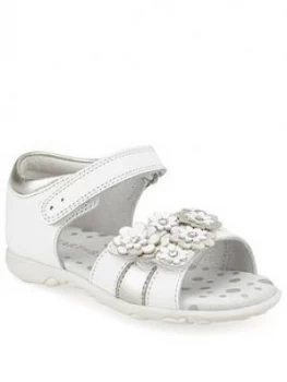 Image of Start-rite Girls Bloom Sandals, White, Size 7 Younger