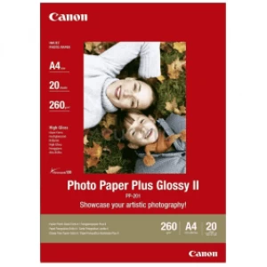 Image of Canon PP-201 A4 Glossy Photo Paper 260gsm 20 sheets