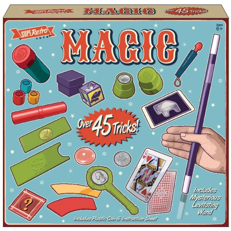 Image of KandyToys Kids 45 Magic Tricks Set Blue