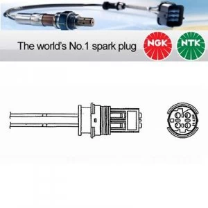Image of NGK Lambda NTK Oxygen 02 Lambda Sensor OZA457-EE14 95890 -Eqv OZA447-E27 0416