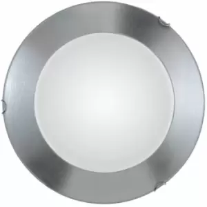 Image of MOON chrome ceiling light 2 bulbs