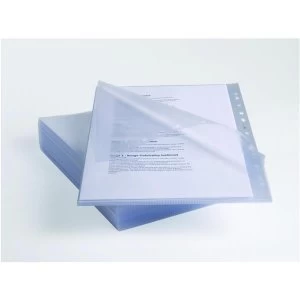 Image of Rexel Anti Slip A4 Top and Side Opening Pockets Clear - 1 x Pack of 25 Pockets