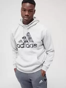 Image of adidas Camo Hoodie - Medium Grey Heather Size XL Men