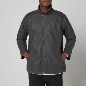 Image of Barbour Mens Rigg Wax Jacket - Charcoal - M