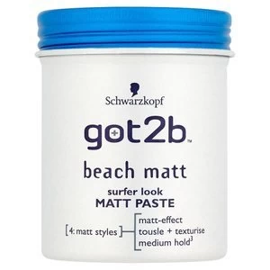 Image of Schwarzkopf got2b Beach Matt Paste 100ml