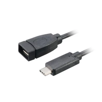 Image of Akasa USB 3.1 Type C - Type A adapter cable 15cm SuperSpeed+ 10Gbps data transfer supported