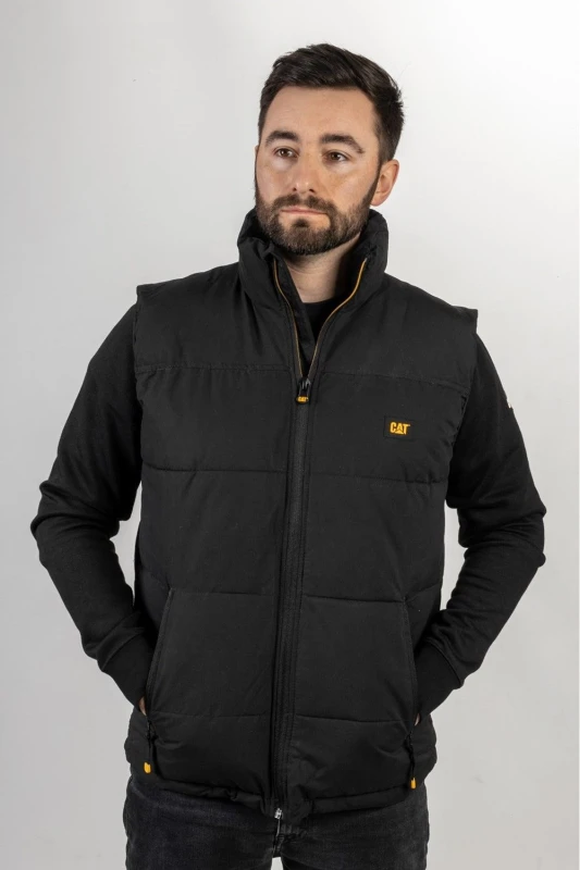 Image of Caterpillar Mens Arctic Zone Vest in Black Size: Medium Black Male M