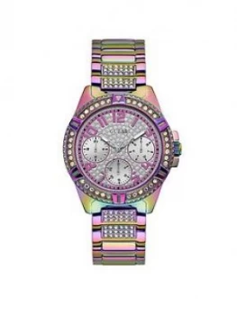 Image of Guess Lady Frontier Multi Coloured Crystal Set Bracelet Ladies Watch