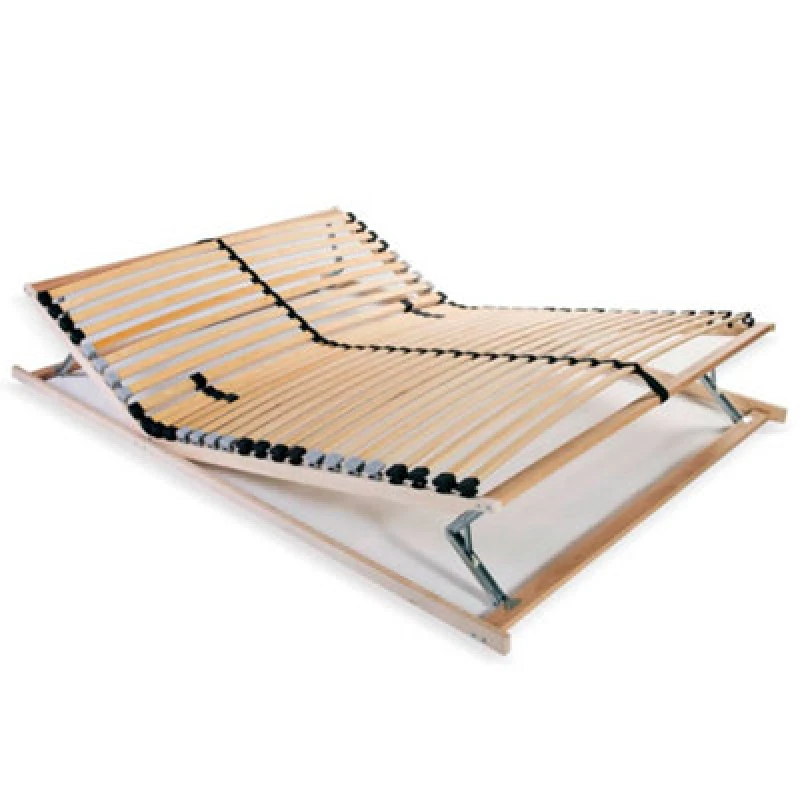 Image of Vidaxl Slatted Bed Base Without Mattress With 28 Slats 7 Zones 120X200 Cm