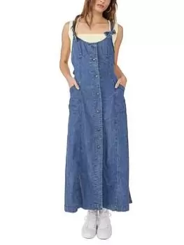 Image of Free People Time After Time Denim Dress - Blue