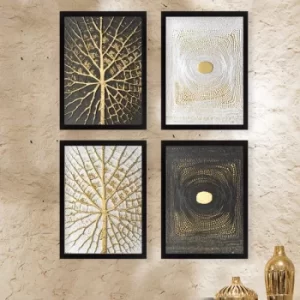 Image of SET_132 Multicolor Decorative Framed Painting (4 Pieces)