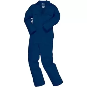 Image of Portwest Mens Bizweld Flame Retardant Coverall / Workwear (Pack of 2) (S x Long) (Navy) - Navy