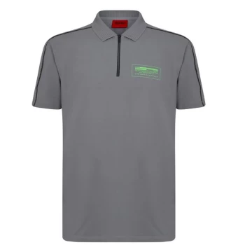 Image of Hugo Boss Dalbert Polo Shirt Silver Size L Men