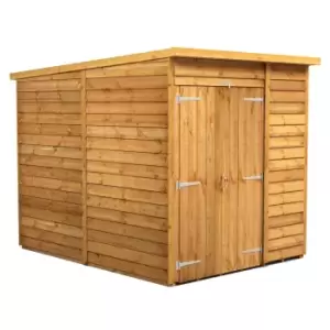 Image of Power 6x8 Overlap Pent No Window Double Door Shed