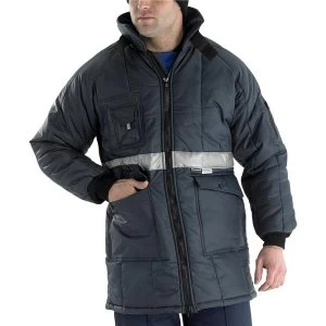 Image of Click Freezerwear Coldstar Freezer Jacket Medium Navy Blue Ref CCFJNM