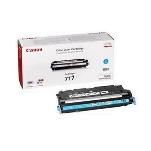 Image of Canon 717 Cyan Laser Toner Ink Cartridge