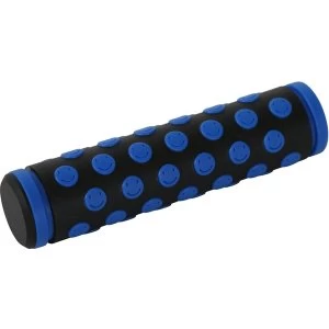 Image of ETC Smiley Face Grips 125mm Black/Blue