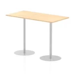 Image of Italia 1600 x 800mm Poseur Rectangular Table Maple Top 1145mm High Leg