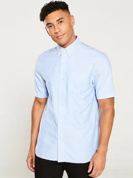 Image of Fred Perry Classic Oxford Shirt - Light Smoke, Light Smoke, Size L, Men