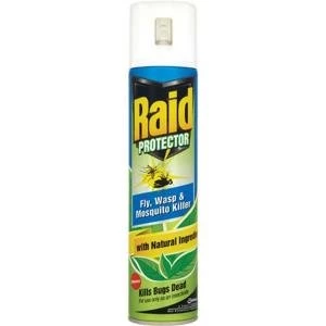 Image of RAID Protector Fly Wasp and Mosquito Killer 300ml 95824