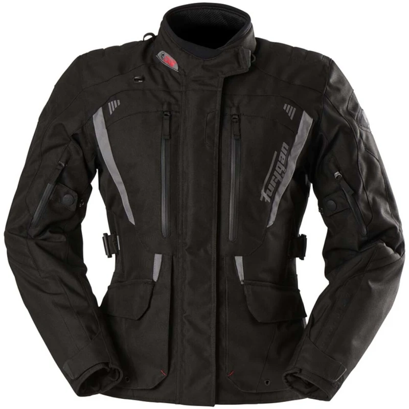 Image of Furygan Apalaches Evo Ladies Motorcycle Textile Jacket, black-grey, Size M for Women