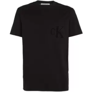Image of Calvin Klein Jeans Ck Chenille Tee - Black