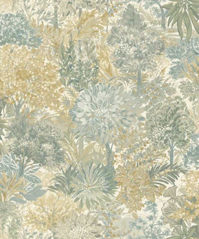 Image of A78603 Blossom Tree Sage Wallpaper By Grandeco