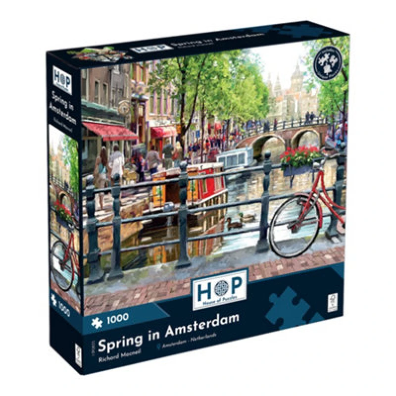 Image of The House of Puzzles Spring In Amsterdam 1000 Piece Jigsaw Puzzle