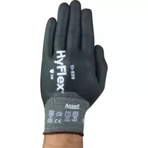 Image of Cut Resistant Gloves, Nitrile Fully Coated, Grey/Black, Size 9