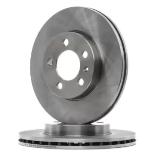 Image of RIDEX Brake disc VW,AUDI,SKODA 82B2426 2Q0615301G,2Q0615301P,2QB615301D Brake rotor,Brake discs,Brake rotors 2Q0615301G,2Q0615301P,2QB615301D