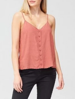 Image of Superdry Cami Top - Pink, Size 8, Women
