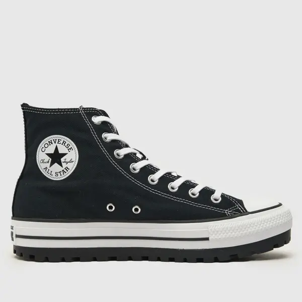 Image of Converse city trek trainers in Black & white Black & White UK 12 (EU 47½)