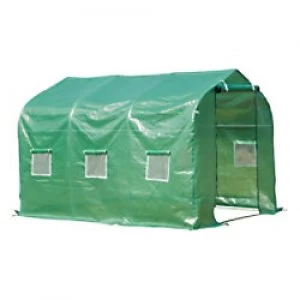 Image of OutSunny Polytunnel Greenhouse Green Water proof Outdoors 1390 mm x 120 mm x 360 mm