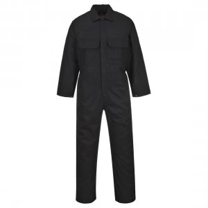 Image of Biz Weld Mens Flame Resistant Overall Black Extra Large 32"