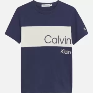 Image of Calvin Klein Boys Stack Cotton-Jersey T-Shirt - 12 Years