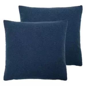 Image of Evans Lichfield Malham Twin Pack Polyester Filled Cushions Royal 50 x 50cm