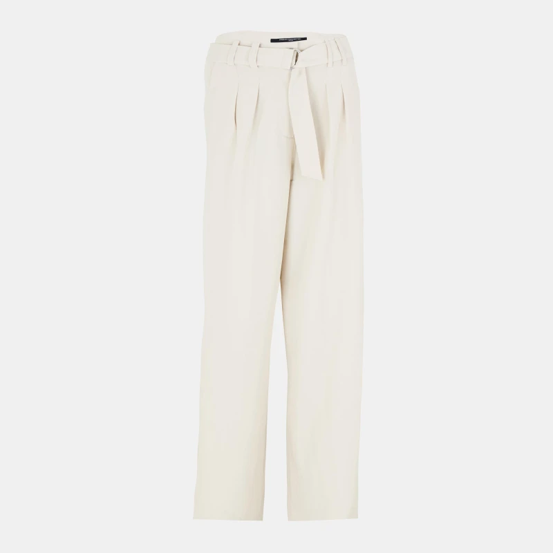 Image of French Connection Womens Everly Wide Leg Trousers 23-Oyster Gray female 8 (XS)